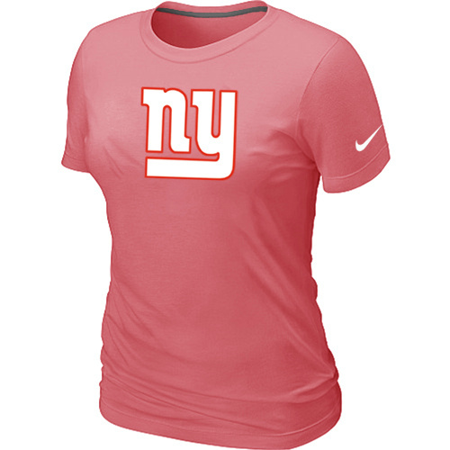  New York Giants Pink Womens Logo TShirt 19 