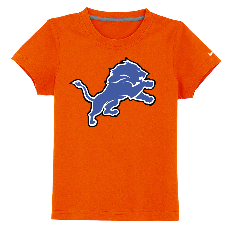 Detroit Lions Sideline Legend Authentic Logo Youth T Shirt Orange