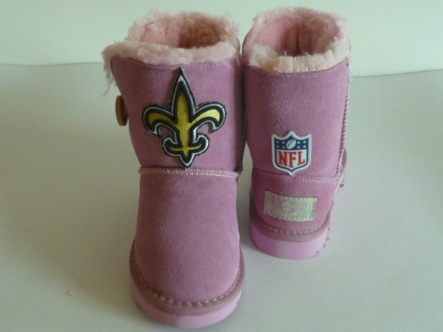 Youth New Orleans Saints Boots Pink