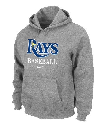 Tampa Bay Rays Pullover Hoodie Grey