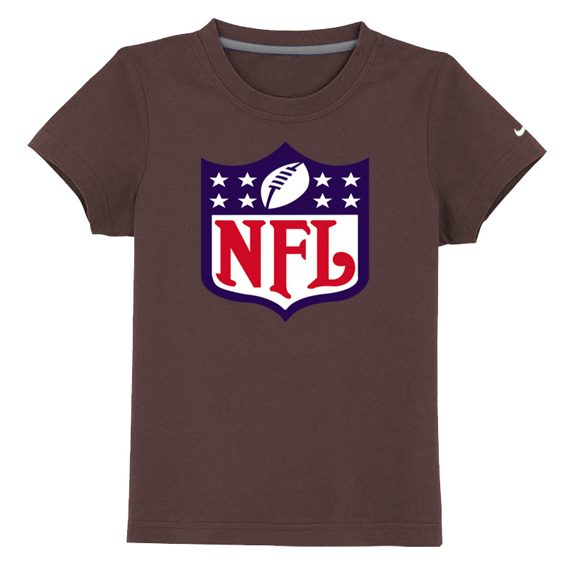 NFL Logo Youth T Shirt Brown