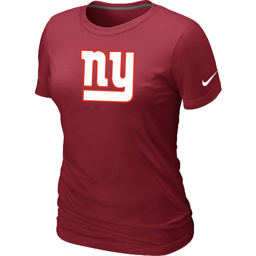  New York Giants Red Womens Logo TShirt 87 