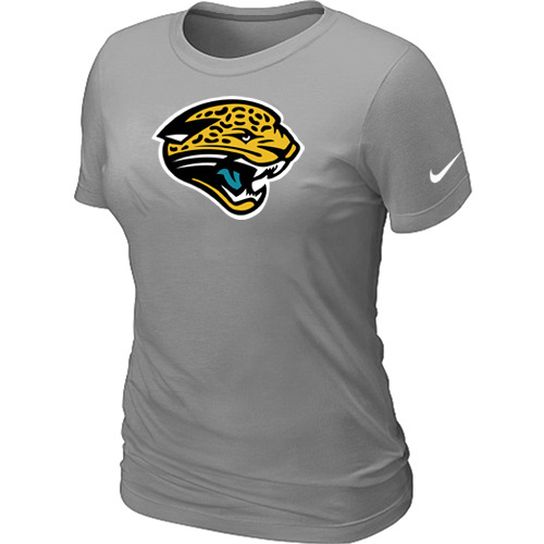  Jacksonville Jaguars L- Grey Womens Logo TShirt 60 