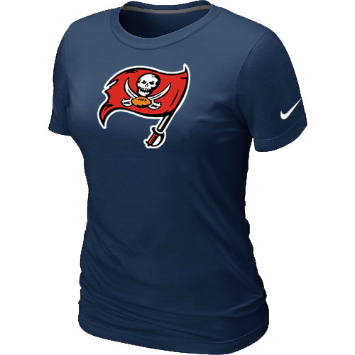  Tampa Bay Buccaneers D- Blue Womens Logo TShirt 52 