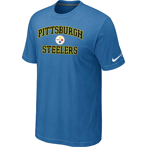  Pittsburgh Steelers Heart& Soullight Blue TShirt 77 