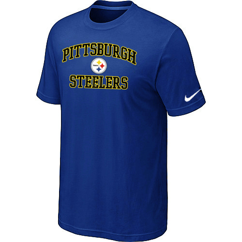  Pittsburgh Steelers Heart& Soul Blue TShirt 82 