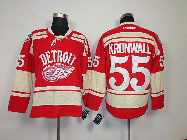 NHL Reebok Detroit Red Wings #55 Niklas Kronwall Red 2014 Winter Classic Premier Jersey