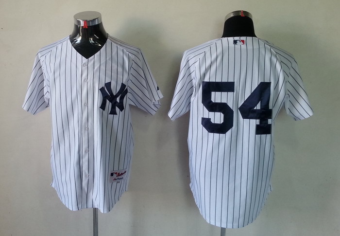 MLB New York Yankees #54 White Jersey