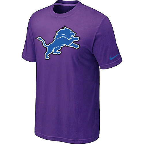  Detroit Lions Sideline Legend Authentic Logo TShirt Purple 101 