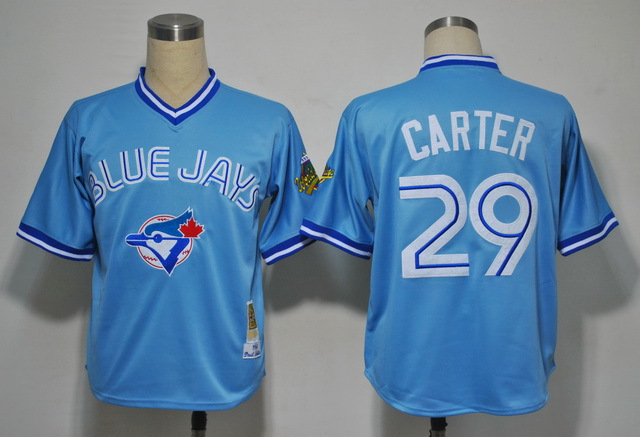 MLB Toronto Blue Jays #29 Carter Throwback Jersey - Blue