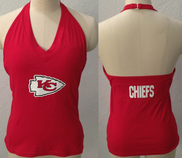 Womens All Sports Couture Kansas City Chiefs Blown Coverage Halter Top