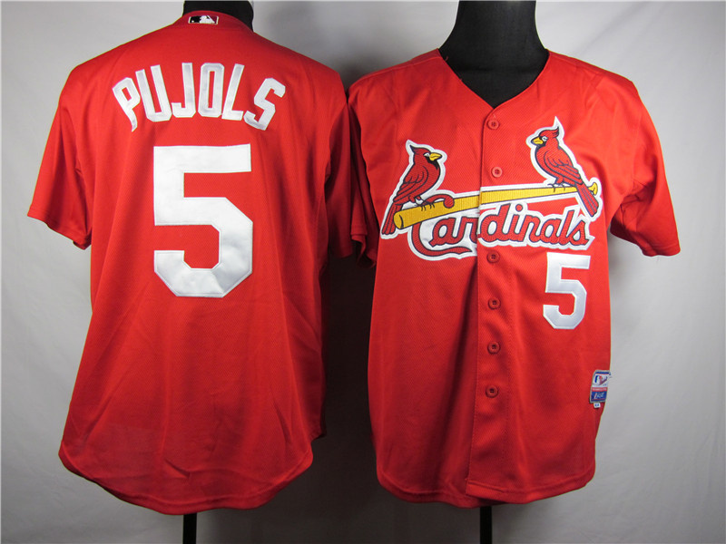 St Louis Cardinals Albert Pujols MLB #5 Red Jersey