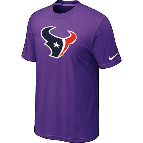  Houston Texans Sideline Legend Authentic Logo TShirt Purple 95 