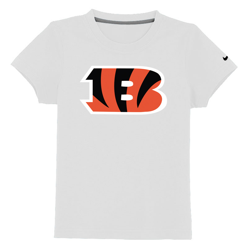 Cincinnati Bengals Sideline Legend Authentic Logo Youth T-Shirt White