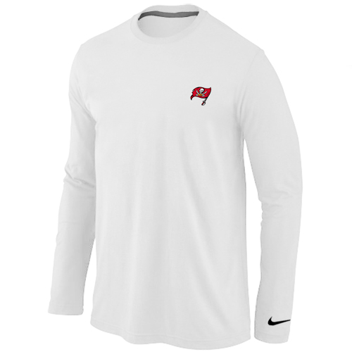 Tampa Bay Buccaneers Sideline Legend Authentic LogoLong Sleeve T-Shirt  White