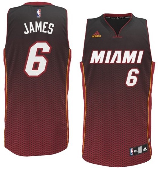 NBA Miami Heat #6 James Drift Fashion Jersey
