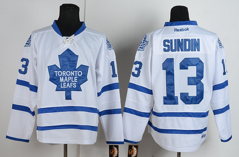 Reebook Toronto Maple Leafs #13 Sundin White Jersey