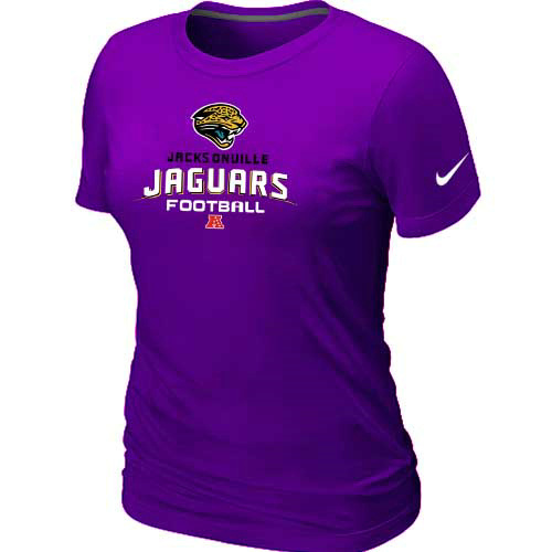  Jacksonville Jaguars Purple Womens Critical Victory TShirt 38 