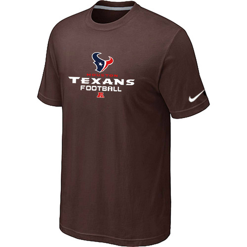  Houston Texans Critical Victory Brown TShirt 45 