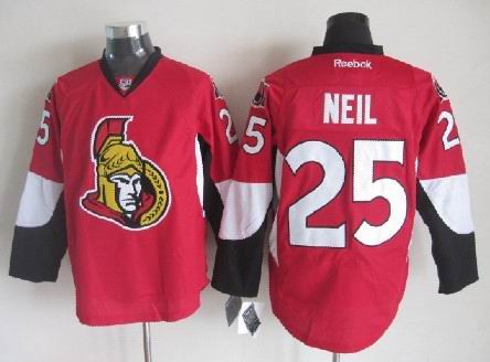 NHL Ottawa Senators Chris Neil jersey in red #25
