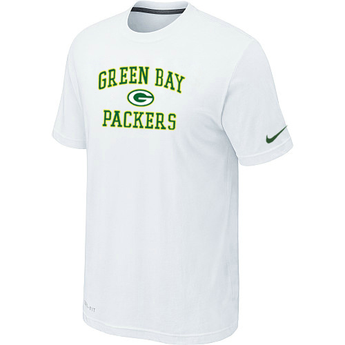  Green Bay Packers Heart& Soul White TShirt 142 