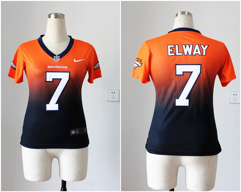 NFL Nike Limited Denver Broncos #7 Elway Orange Women Jerseys