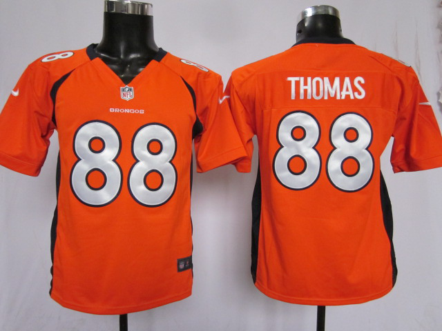 Kids Thomas Orange #88 Nike NFL Denver Broncos Jersey