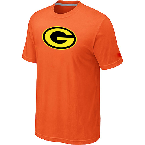  Mens Green Bay Packers Neon Logo Charcoal Orange Tshirt 20 