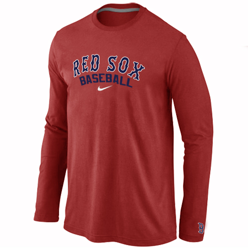 Nike Boston Red Sox Long Sleeve T-Shirt RED