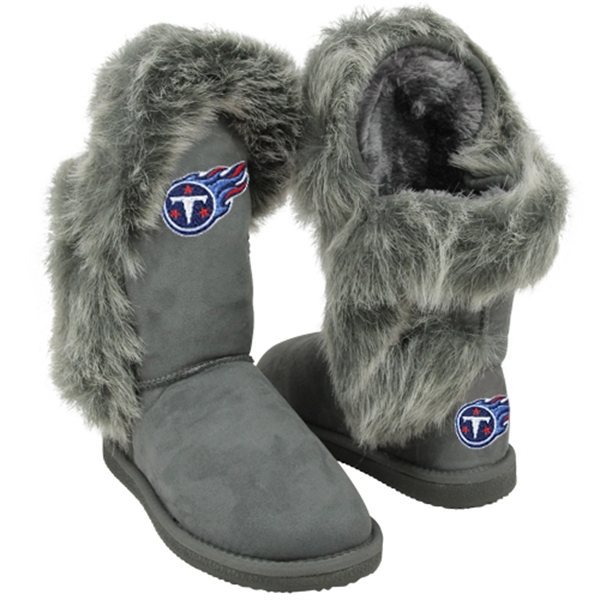 NFL Tennessee Titans Womens Cuce Shoes Ladies Fanatic Boots Gray 