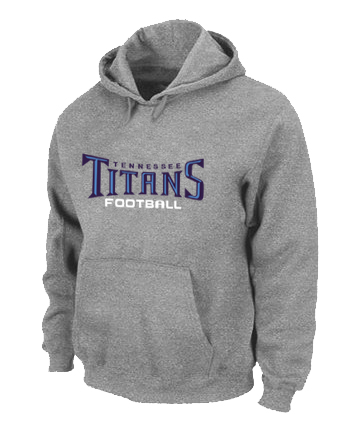 Tennessee Titans Authentic font Pullover Hoodie Grey