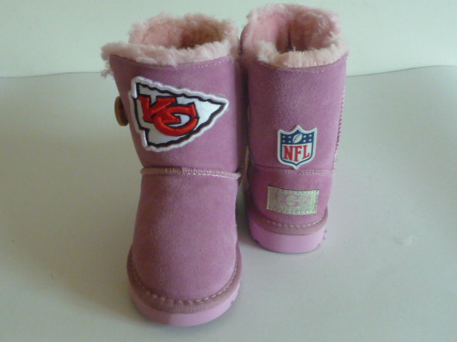 Youth Kansas City Chiefs Boots Pink