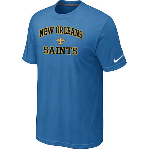 New Orleans Saints Heart& Soullight Blue TShirt 95