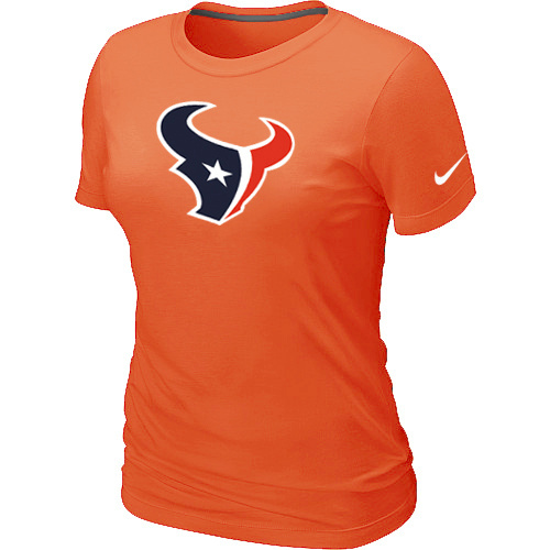  Houston Texans Orange Womens Logo TShirt 69 