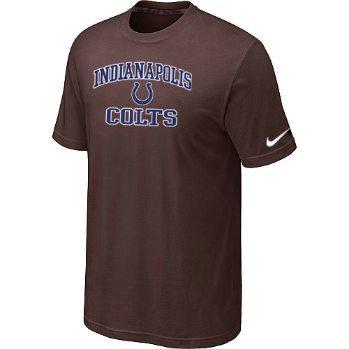  Indianapolis Colts Heart& Soul Brown TShirt 74 