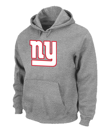 New York Giants Authentic Logo Pullover Hoodie Grey 2