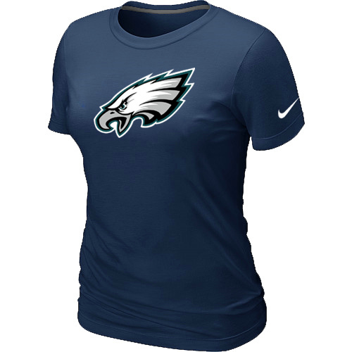  Philadelphia Eagles D- Blue Womens Logo TShirt 65 