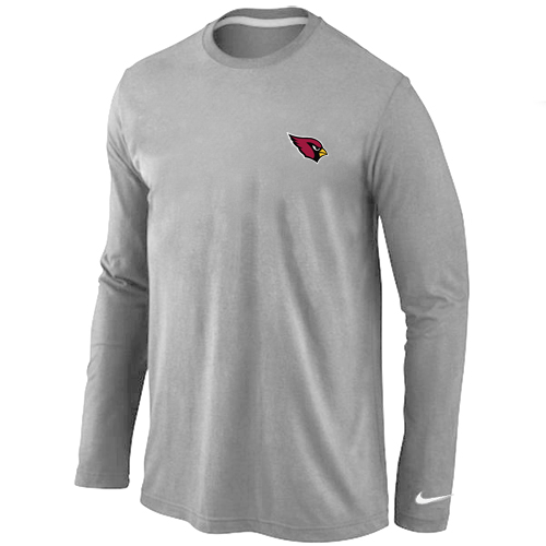 Arizona Cardinals Logo Long Sleeve T-Shirt Grey