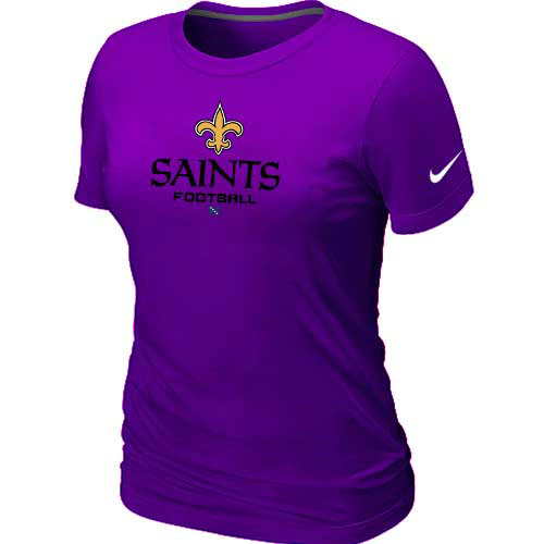 New Orleans Saints Purple Womens Critical Victory TShirt 63
