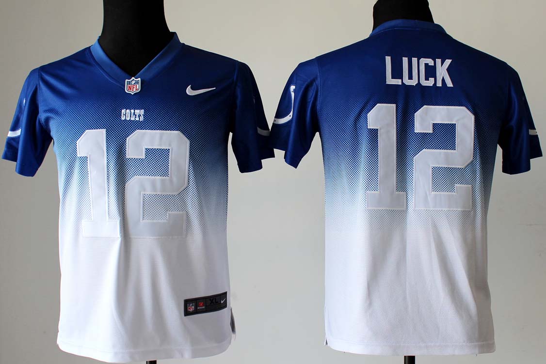 NFL Youth Indianapolis Colts #12 Luck Fadeaway Jersey