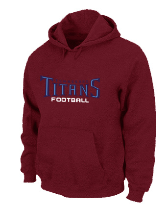Tennessee Titans Authentic font Pullover Hoodie Red