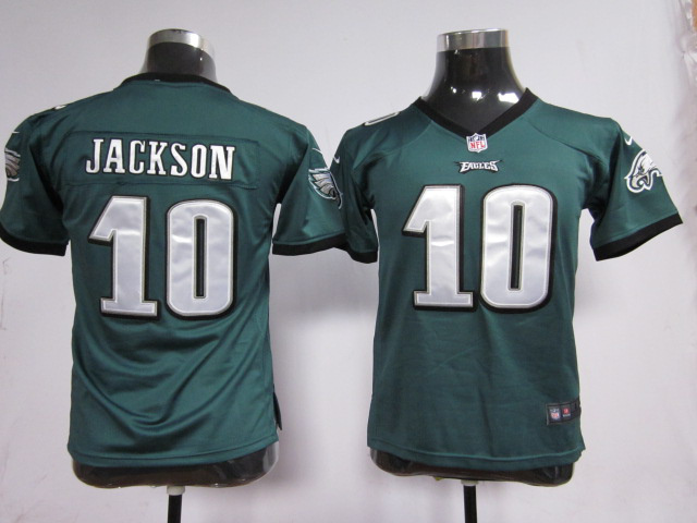 Green Jackson youth Nike NFL Philadelphia Eagles #10 Jersey