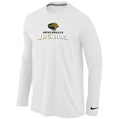 Nike Jacksonville Jaguars Authentic Logo Long Sleeve T-Shirt white