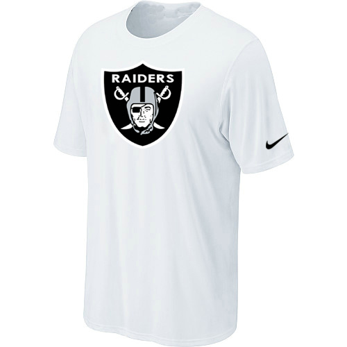  Oakland Raiders Sideline Legend Authentic Logo TShirt White 57 