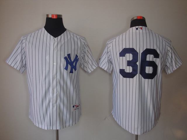 New York Yankees #36 white kids jersey