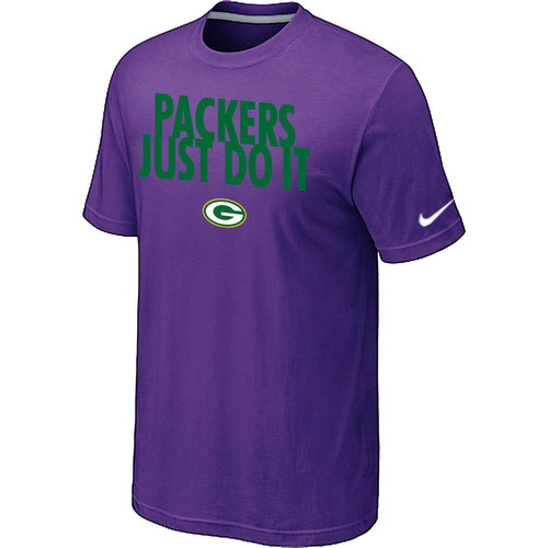 NFL Green Bay Packers Just Do It Purple TShirt 74 