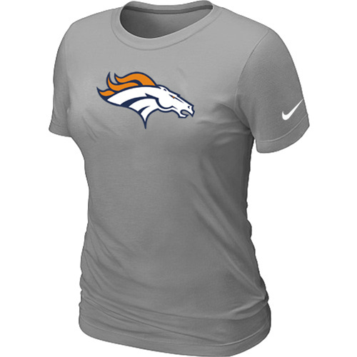  Denver Broncos L- Grey Womens Logo TShirt 61 