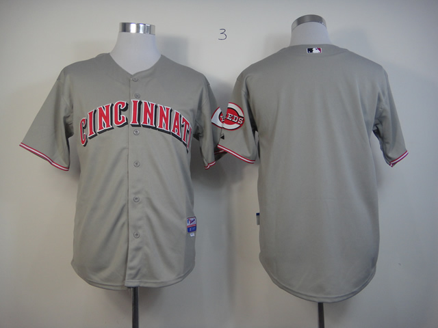 MLB Cincinnati Reds Grey Customized jersey