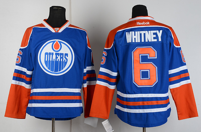 Edmonton Oilers #6 Whitney Blue Jersey