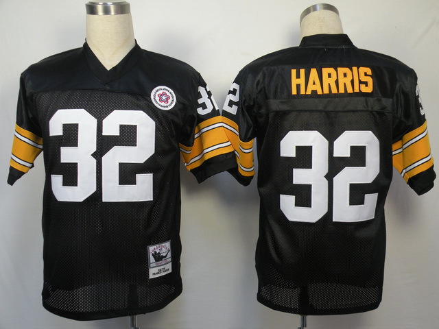 NFL Jerseys Pittsburgh Steelers 32 Franco Harris  M&N Black